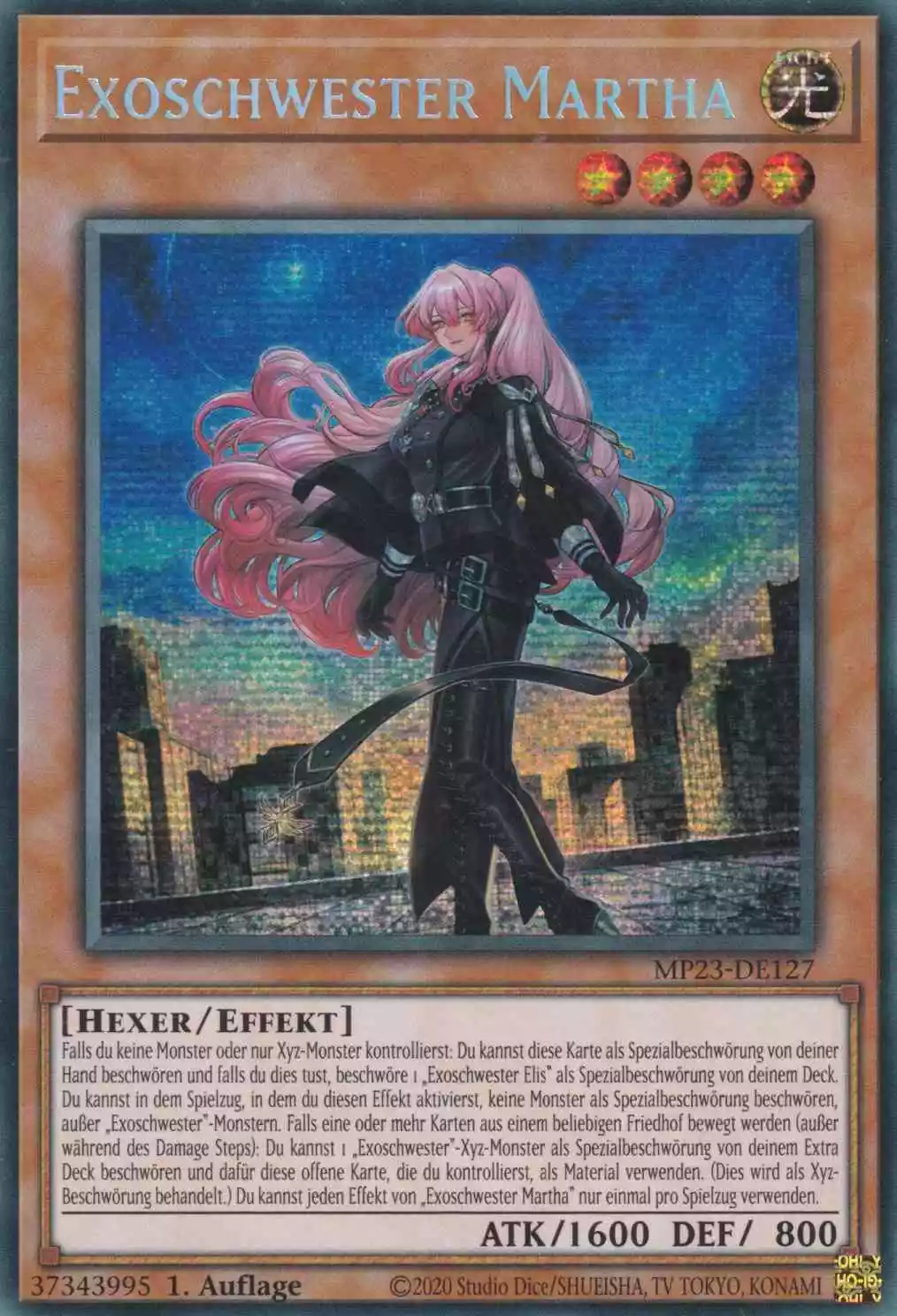 Exoschwester Martha MP23-DE127 ist in Prismatic Secret Rare Yu-Gi-Oh Karte aus 25th Anniversary Tin Dueling Heroes 1.Auflage