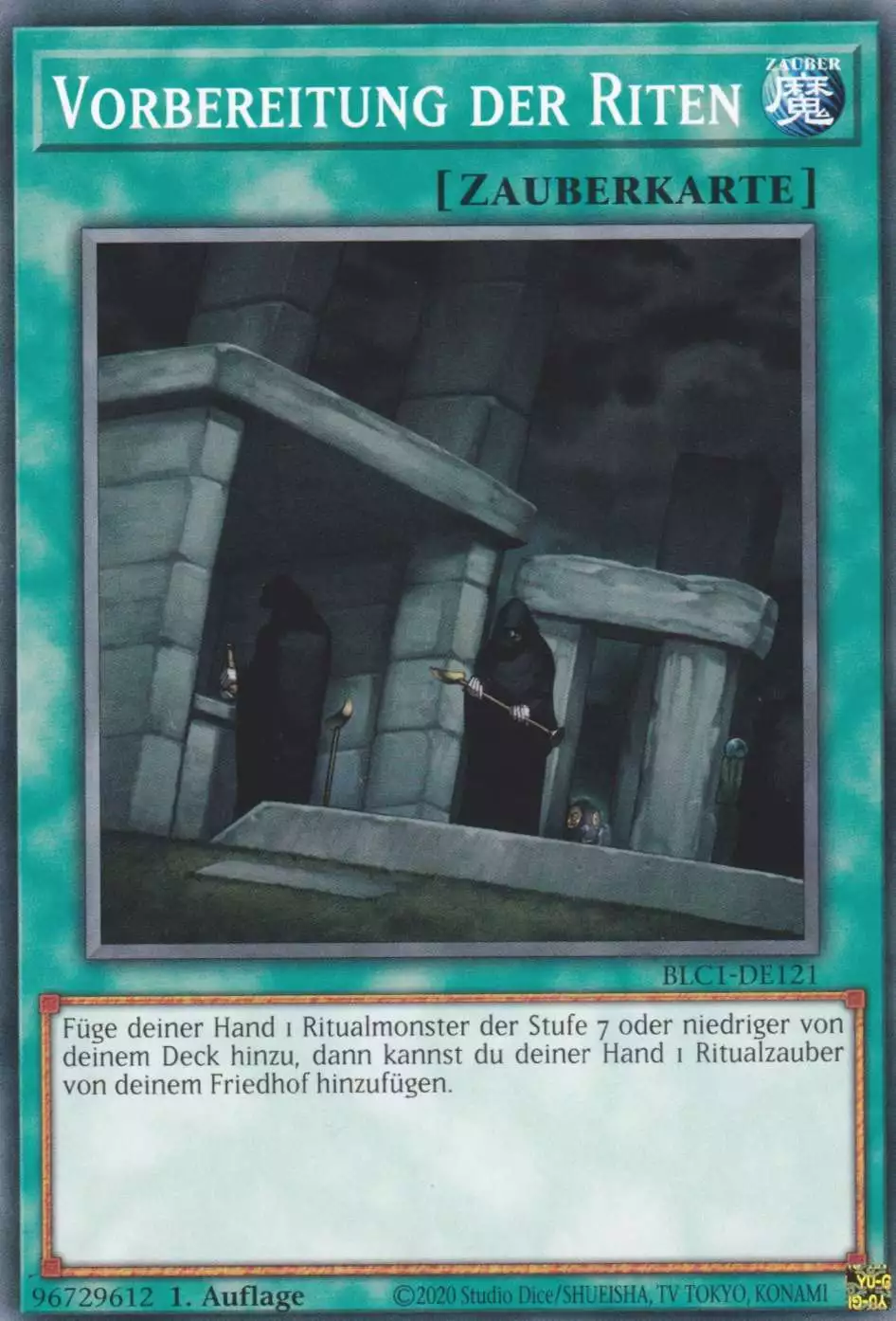 Vorbereitung der Riten BLC1-DE121 ist in Common Yu-Gi-Oh Karte aus Battles of Legend Chapter 1 1.Auflage