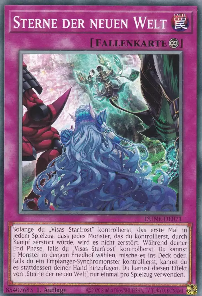 Sterne der neuen Welt DUNE-DE071 ist in Common Yu-Gi-Oh Karte aus Duelist Nexus 1.Auflage