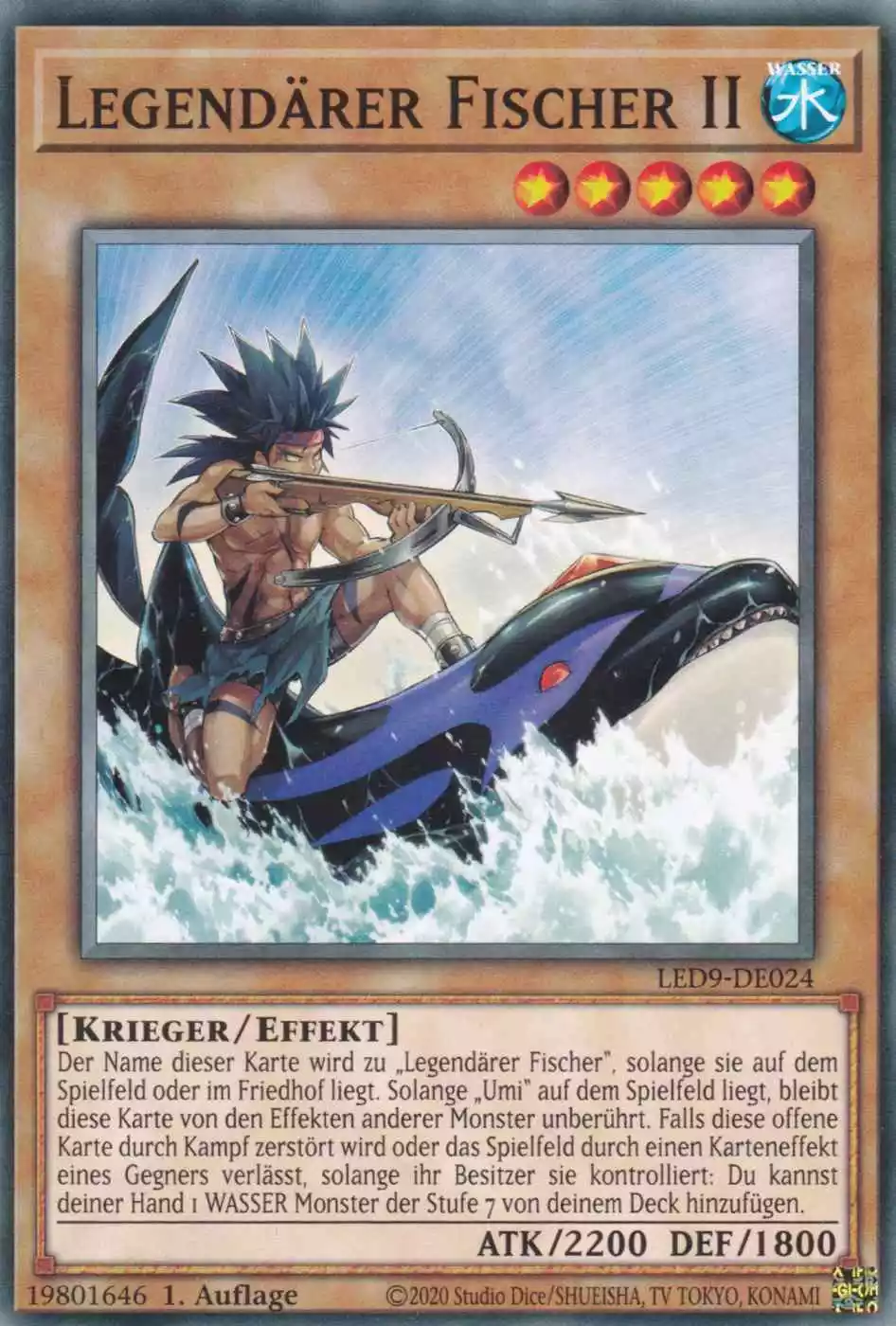 Legendärer Fischer II LED9-DE024 ist in Common Yu-Gi-Oh Karte aus Legendary Duelists Duels from the Deep 1.Auflage