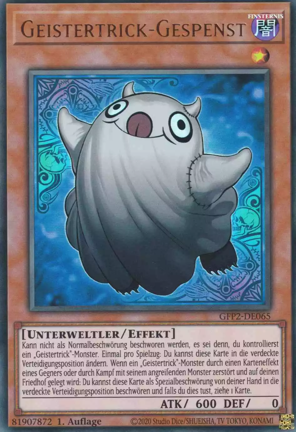 Geistertrick-Gespenst GFP2-DE065 ist in Ultra Rare Yu-Gi-Oh Karte aus Ghosts from the Past The 2nd Haunting 1.Auflage