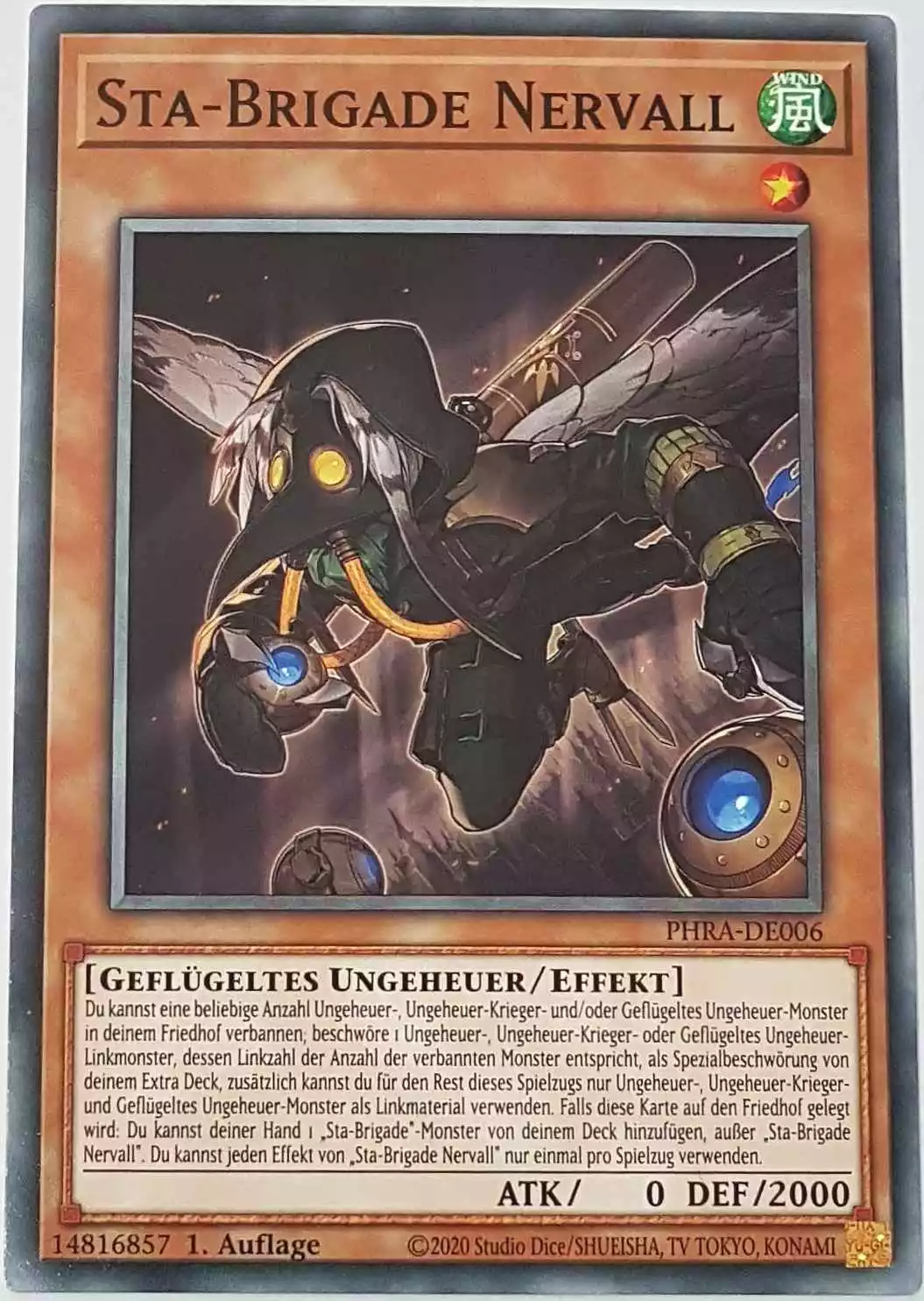 Sta-Brigade Nervall PHRA-DE006 ist in Common Yu-Gi-Oh Karte aus Phantom Rage 1. Auflage