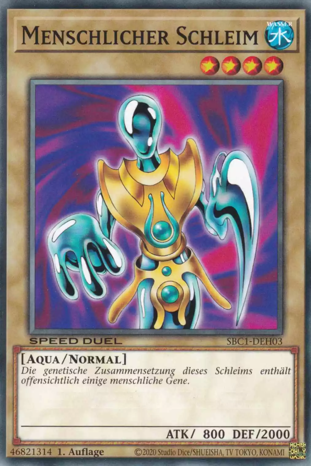 Menschlicher Schleim SBC1-DEH03 ist in Common Yu-Gi-Oh Karte aus Streets of Battle City 1.Auflage