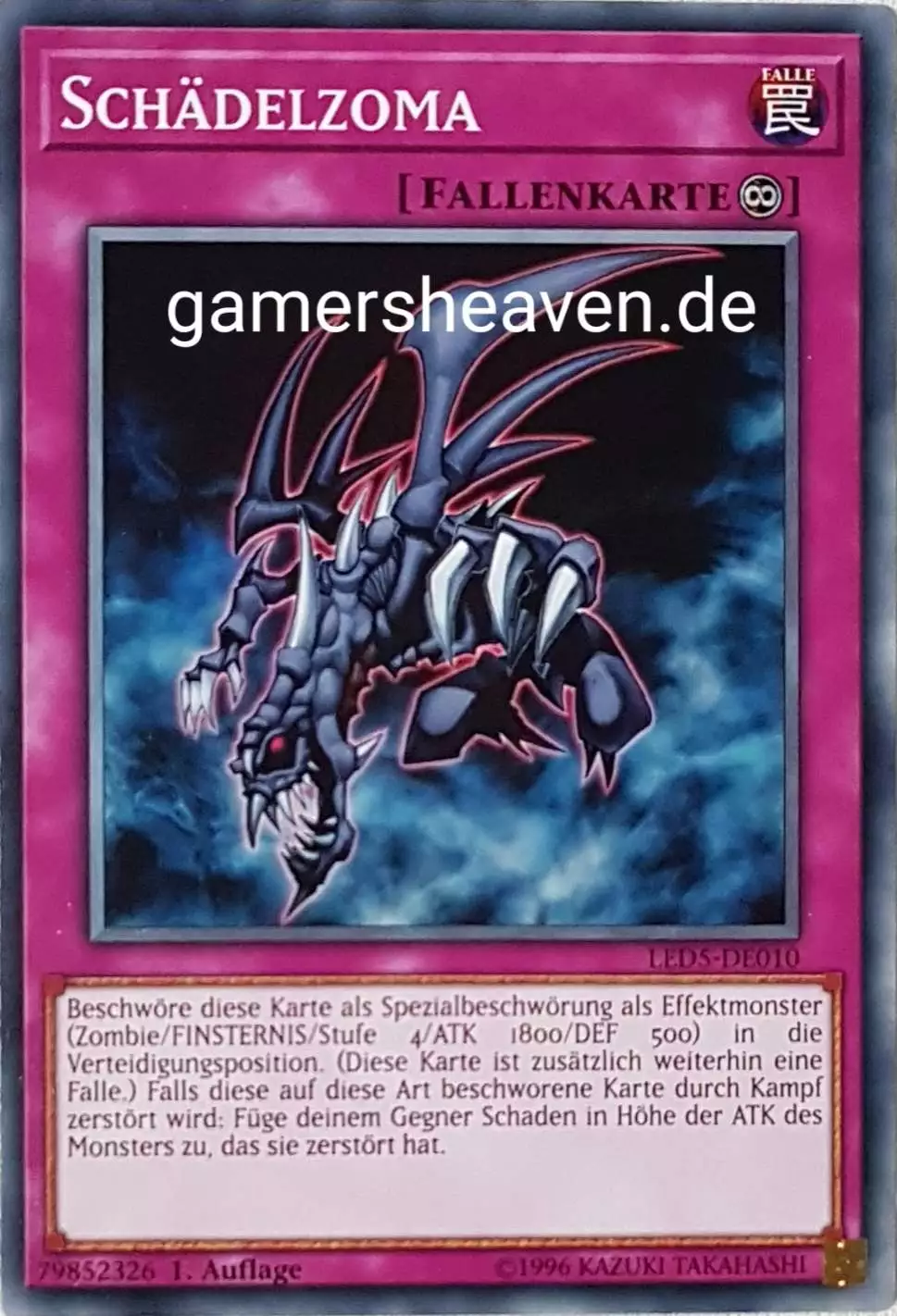 Schädelzoma LED5-DE010 ist in Common aus Legendary Duelists: Immortal Destiny 1.Auflage