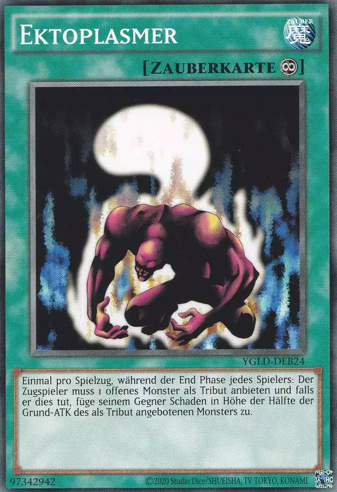 Ektoplasmer YGLD-DEB24 ist in Common Yu-Gi-Oh Karte aus Yugis Legendary Decks - King of Games unlimitiert