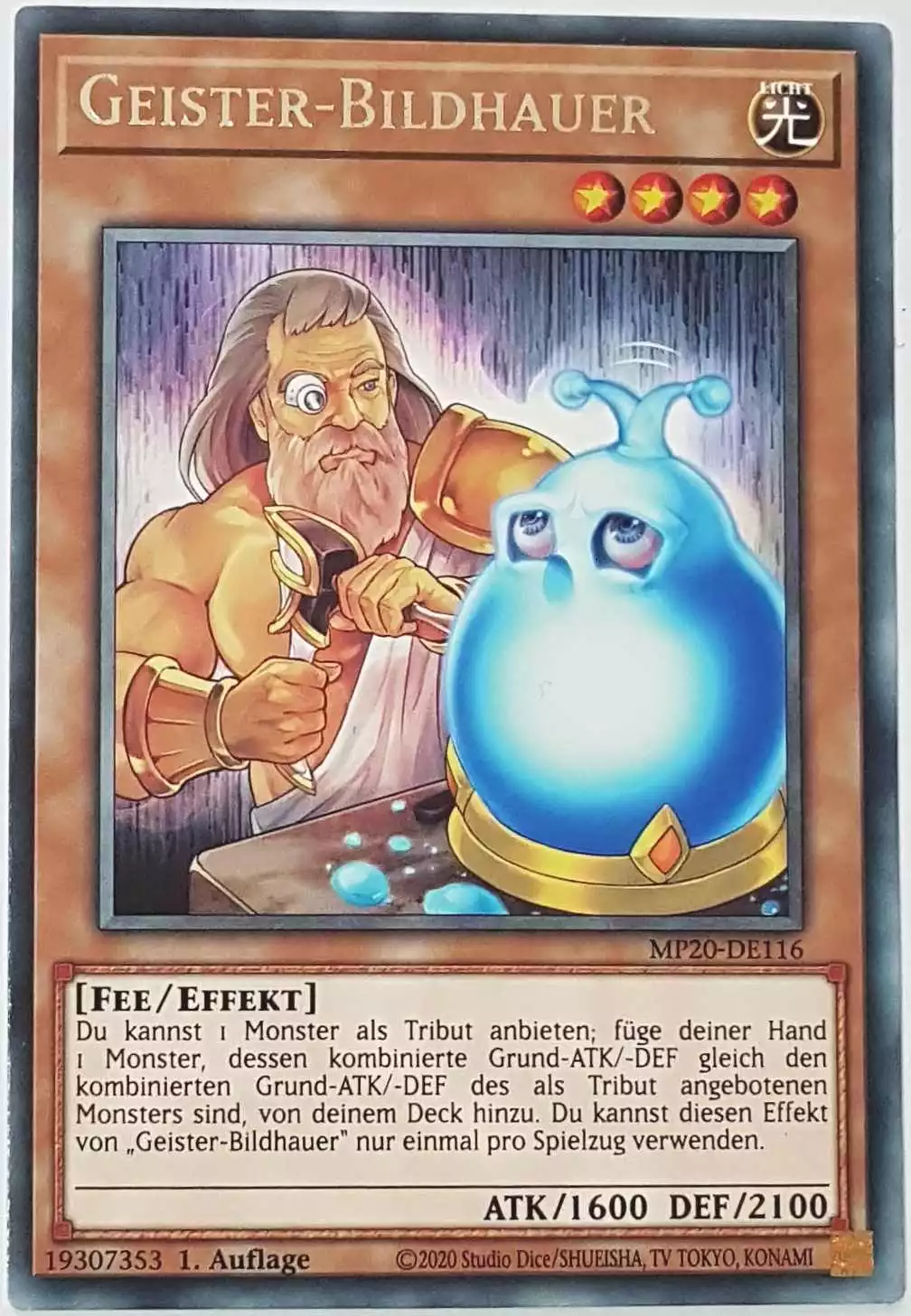 mp20-de116-geister-bildhauer-rare Geister-Bildhauer MP20-DE116 ist in Rare Yu-Gi-Oh Karte aus 2020 Tin of Lost Memories 1.Auflage