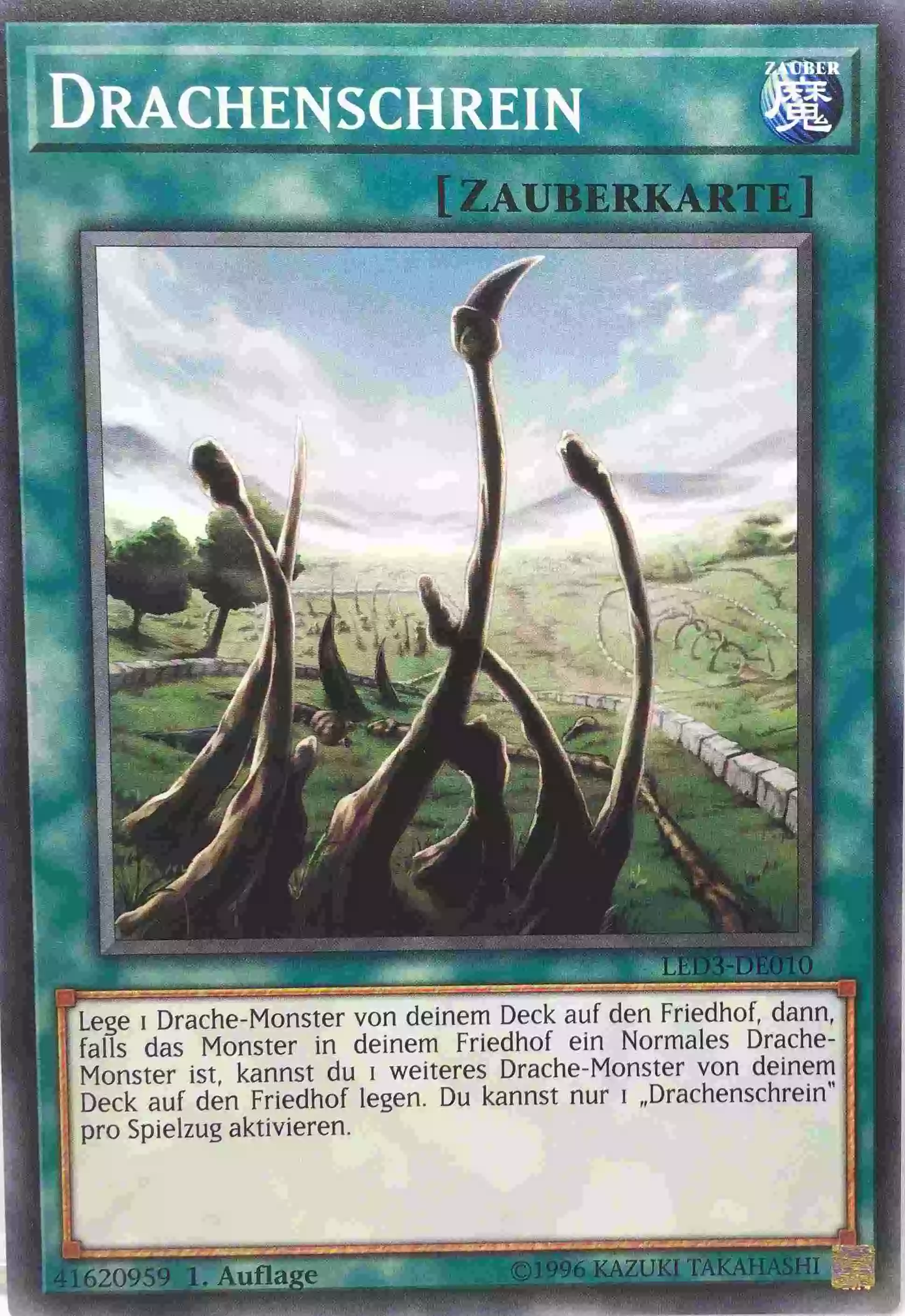 Drachenschrein LED3-DE010 ist in Common Yu-Gi-Oh Karte aus Legendary Duelists White Dragon Abyss 1. Auflage