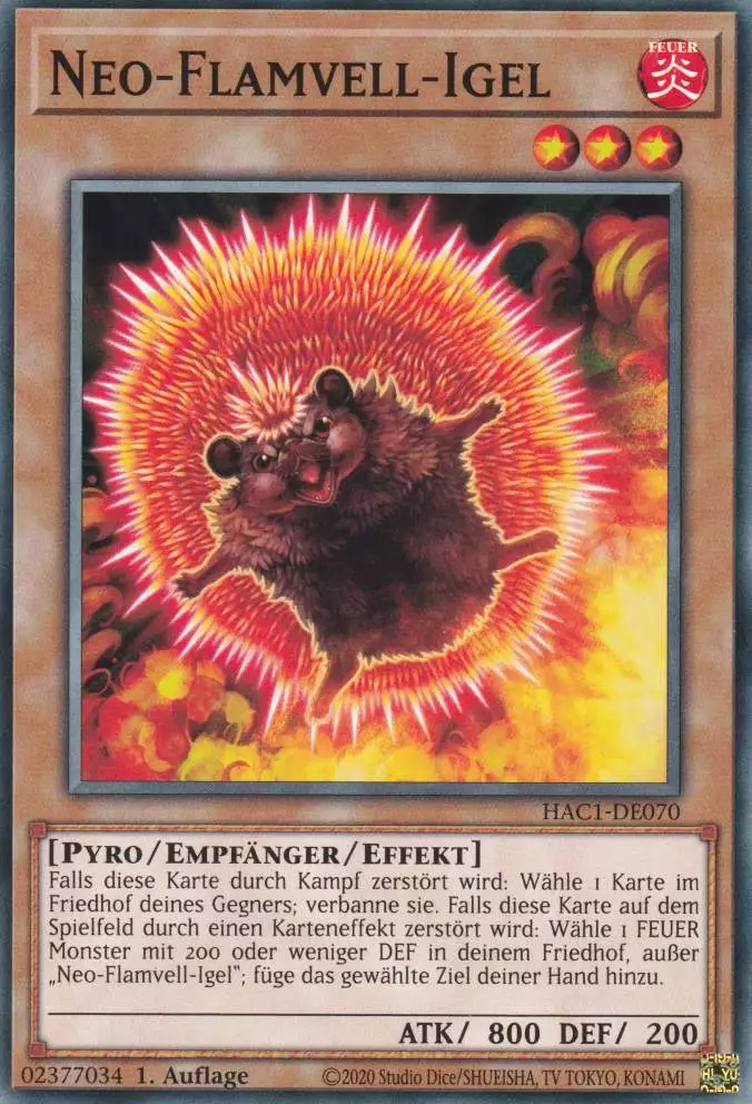 hac1-de070-neo-flamvell-igel-common-hidden-arsenal-chapter-1 Neo-Flamvell-Igel HAC1-DE070 ist in Common Yu-Gi-Oh Karte aus Hidden Arsenal Chapter 1 1.Auflage