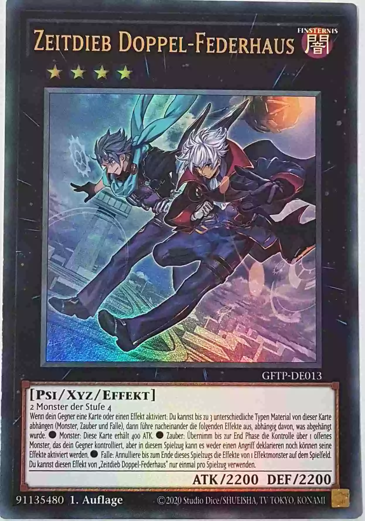 Zeitdieb Doppel-Federhaus GFTP-DE013 ist in Ultra Rare Yu-Gi-Oh Karte aus Ghost From The Past 1.Auflage