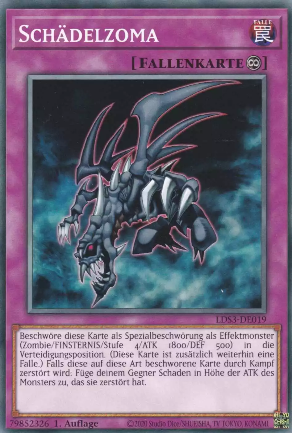 lds3-de019-schaedelzoma-common-legendary-duelists-season-3 Schädelzoma LDS3-DE019 ist in Common Yu-Gi-Oh Karte aus Legendary Duelists Season 3 1.Auflage