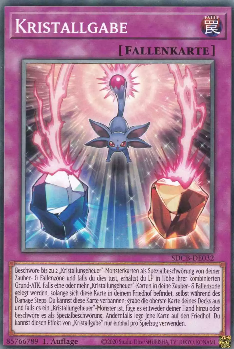 Kristallgabe SDCB-DE032 ist in Common Yu-Gi-Oh Karte aus Structure Deck: Legend of the Crystal Beasts 1.Auflage