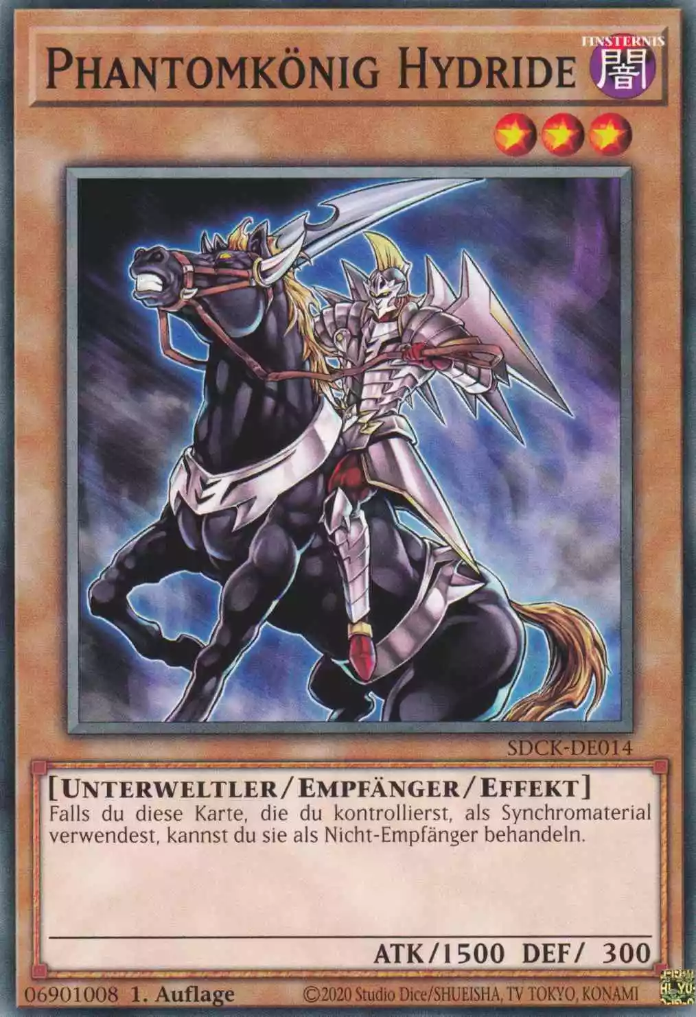 Phantomkönig Hydride SDCK-DE014 ist in Common Yu-Gi-Oh Karte aus The Crimson King 1.Auflage