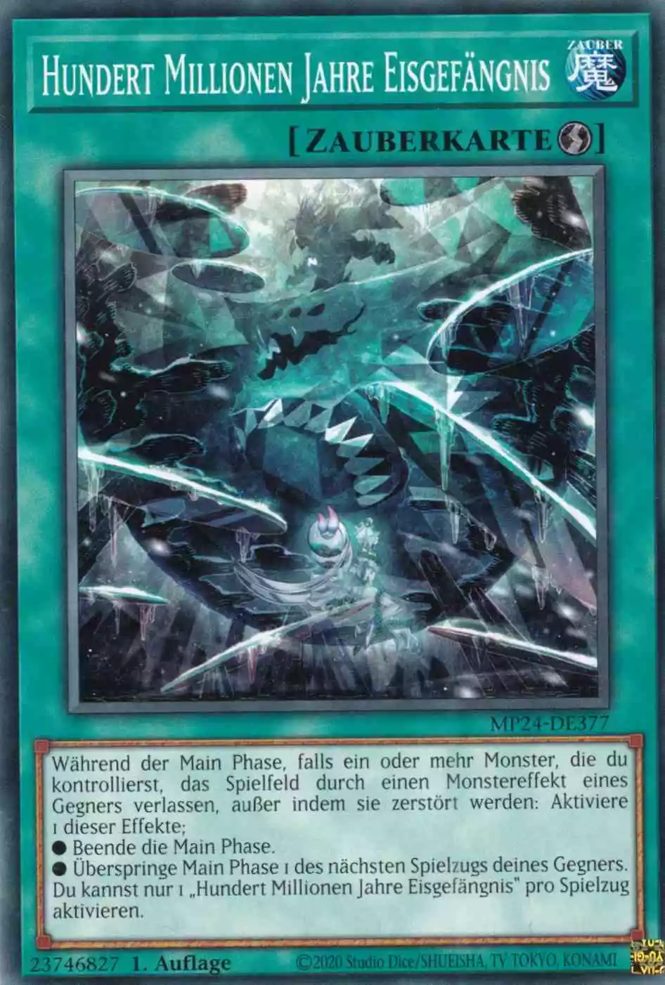 Hundert Millionen Jahre Eisgefängnis MP24-DE377 ist in Common Yu-Gi-Oh Karte aus 25th Anniversary Tin Dueling Mirrors 1.Auflage