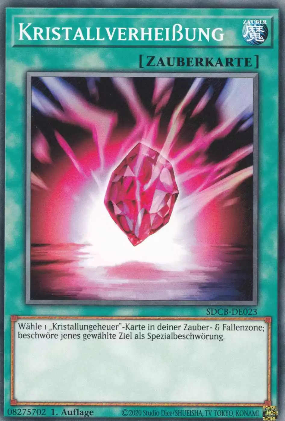 Kristallverheißung SDCB-DE023 ist in Common Yu-Gi-Oh Karte aus Structure Deck: Legend of the Crystal Beasts 1.Auflage