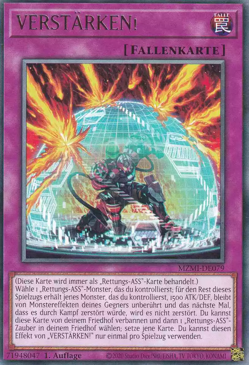 VERSTÄRKEN! MZMI-DE079 ist in Rare Yu-Gi-Oh Karte aus Maze of Millennia 1.Auflage