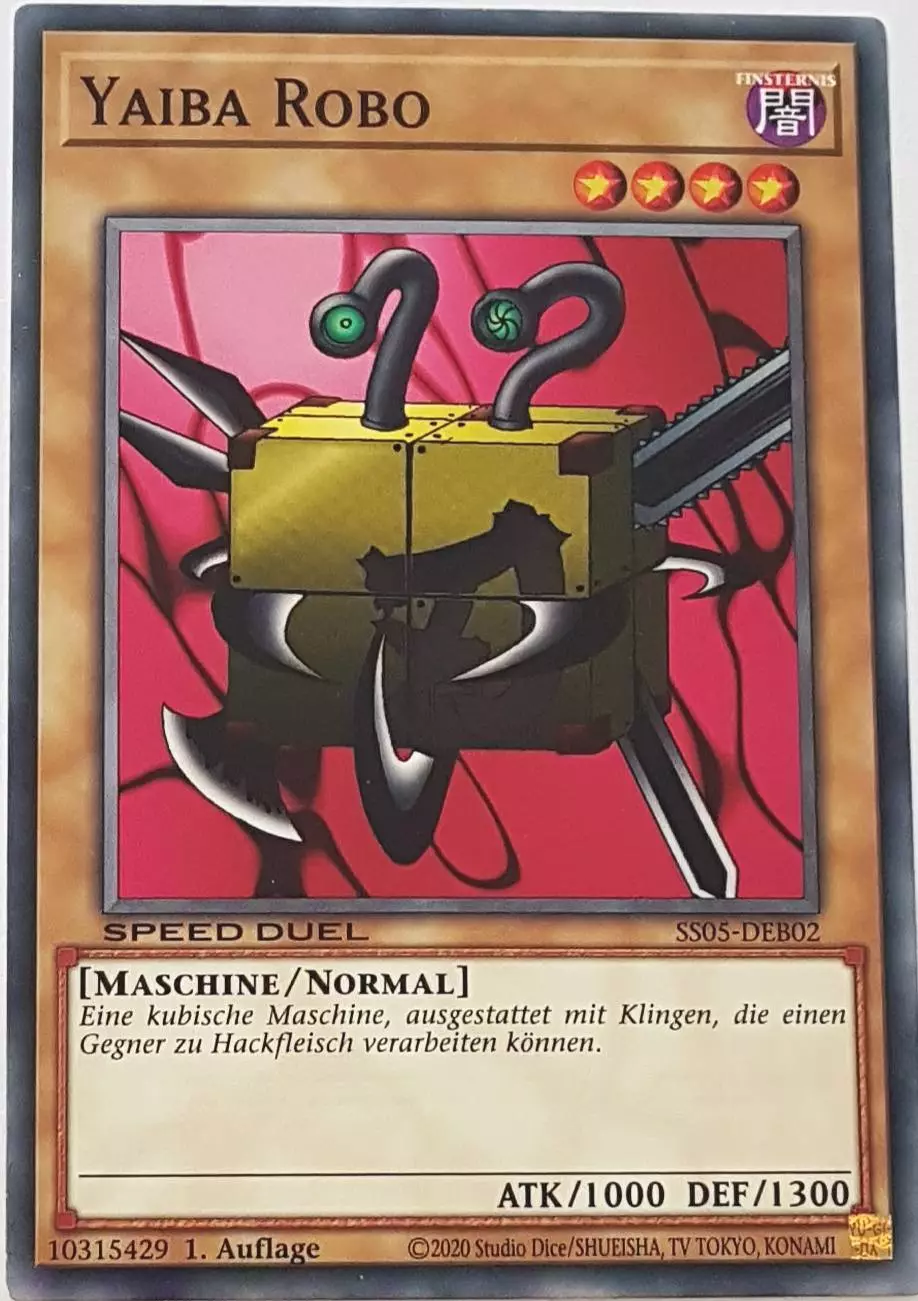 Yaiba Robo SS05-DEB02 ist in Common Yu-Gi-Oh Karte aus Twisted Nightmares 1.Auflage