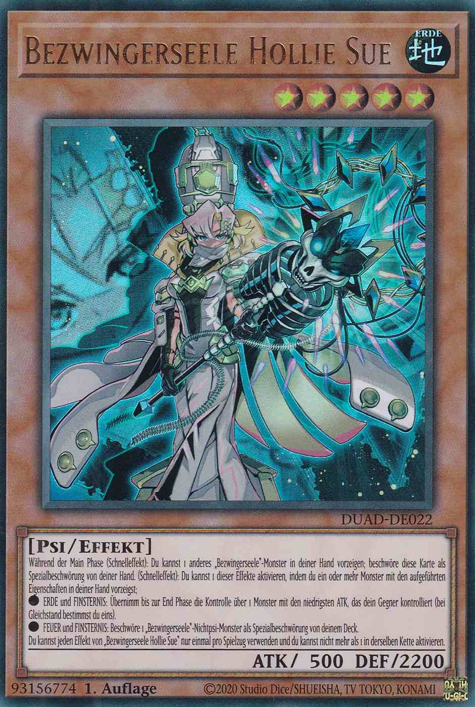 Bezwingerseele Hollie Sue DUAD-DE022 ist in Ultra Rare Yu-Gi-Oh Karte aus Duelist’s Advance 1.Auflage