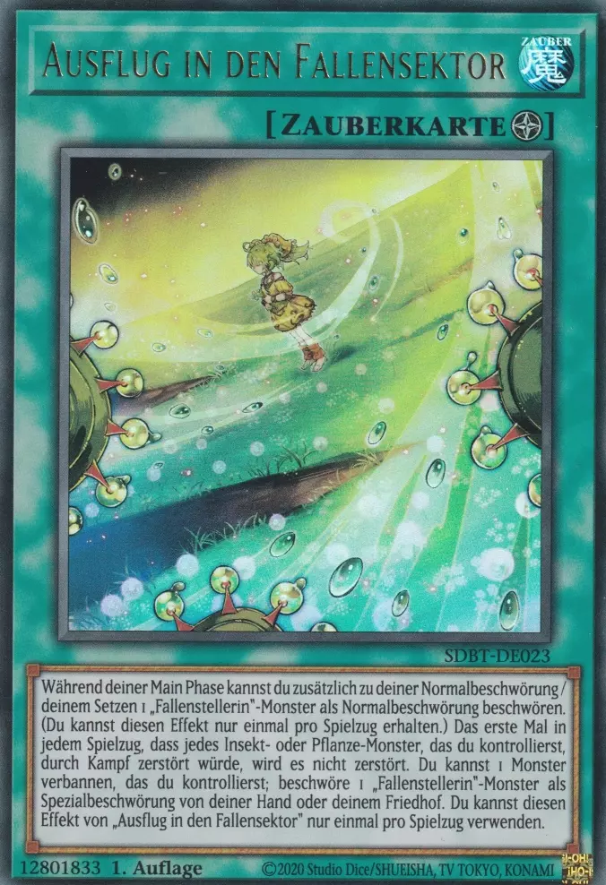 Ausflug in den Fallensektor SDBT-DE023 ist in Ultra Rare Yu-Gi-Oh Karte aus Structure Deck: Beware of Traptrix 1.Auflage