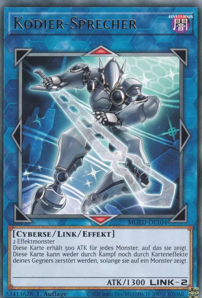 mged-de104-kodier-sprecher-rare-maximum-gold-el-dorado Kodier-Sprecher MGED-DE104 ist in Rare Yu-Gi-Oh Karte aus Maximum Gold El Dorado 1.Auflage