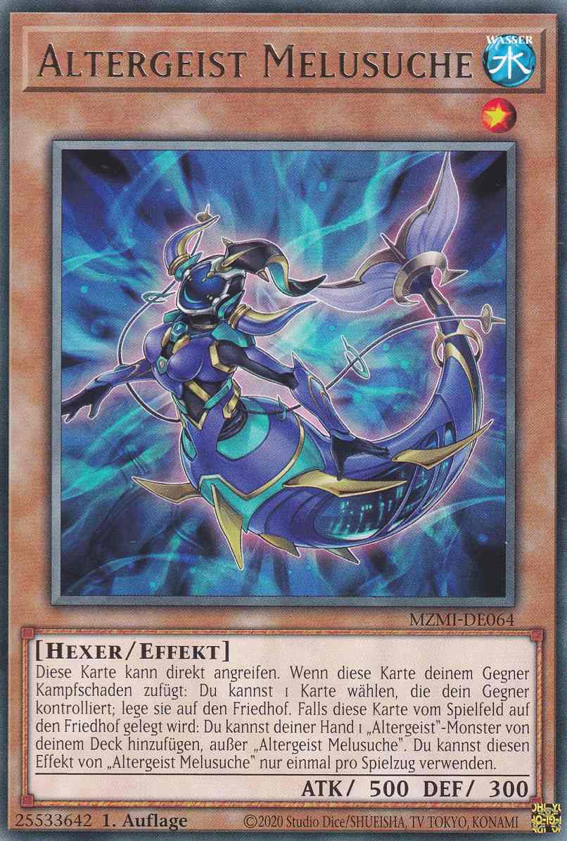 Altergeist Melusuche MZMI-DE064 ist in Rare Yu-Gi-Oh Karte aus Maze of Millennia 1.Auflage