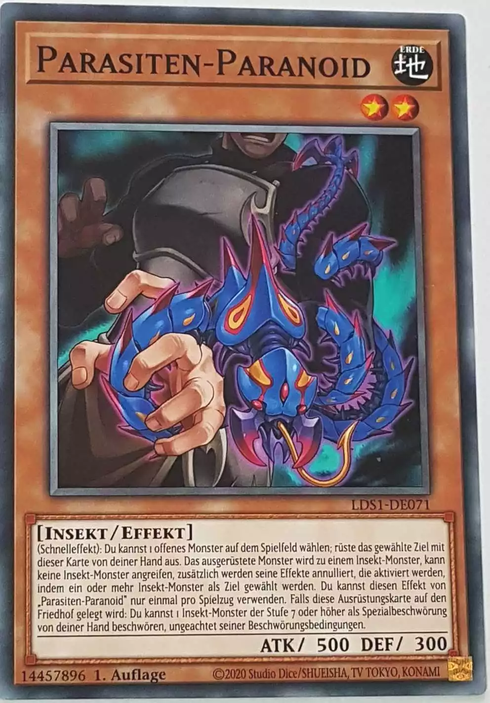 Parasiten-Paranoid LDS1-DE071 ist in Common Yu-Gi-Oh Karte aus Legendary Duelists: Season 1 1.Auflage