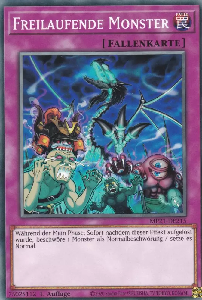 Freilaufende Monster MP21-DE215 ist in Common Yu-Gi-Oh Karte aus Tin of Ancient Battles 1.Auflage