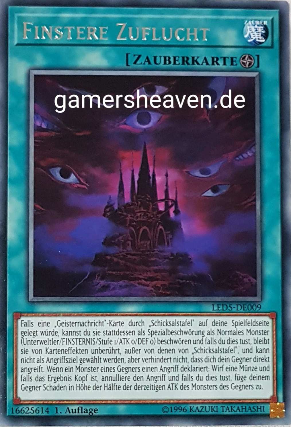 Finstere Zuflucht LED5-DE009 ist in Rare aus Legendary Duelists: Immortal Destiny 1.Auflage