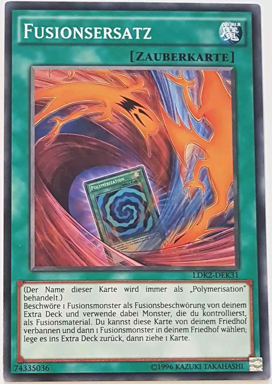 Fusionsersatz LDK2-DEK31 ist in Common Yu-Gi-Oh Karte aus Legendary Decks 2 