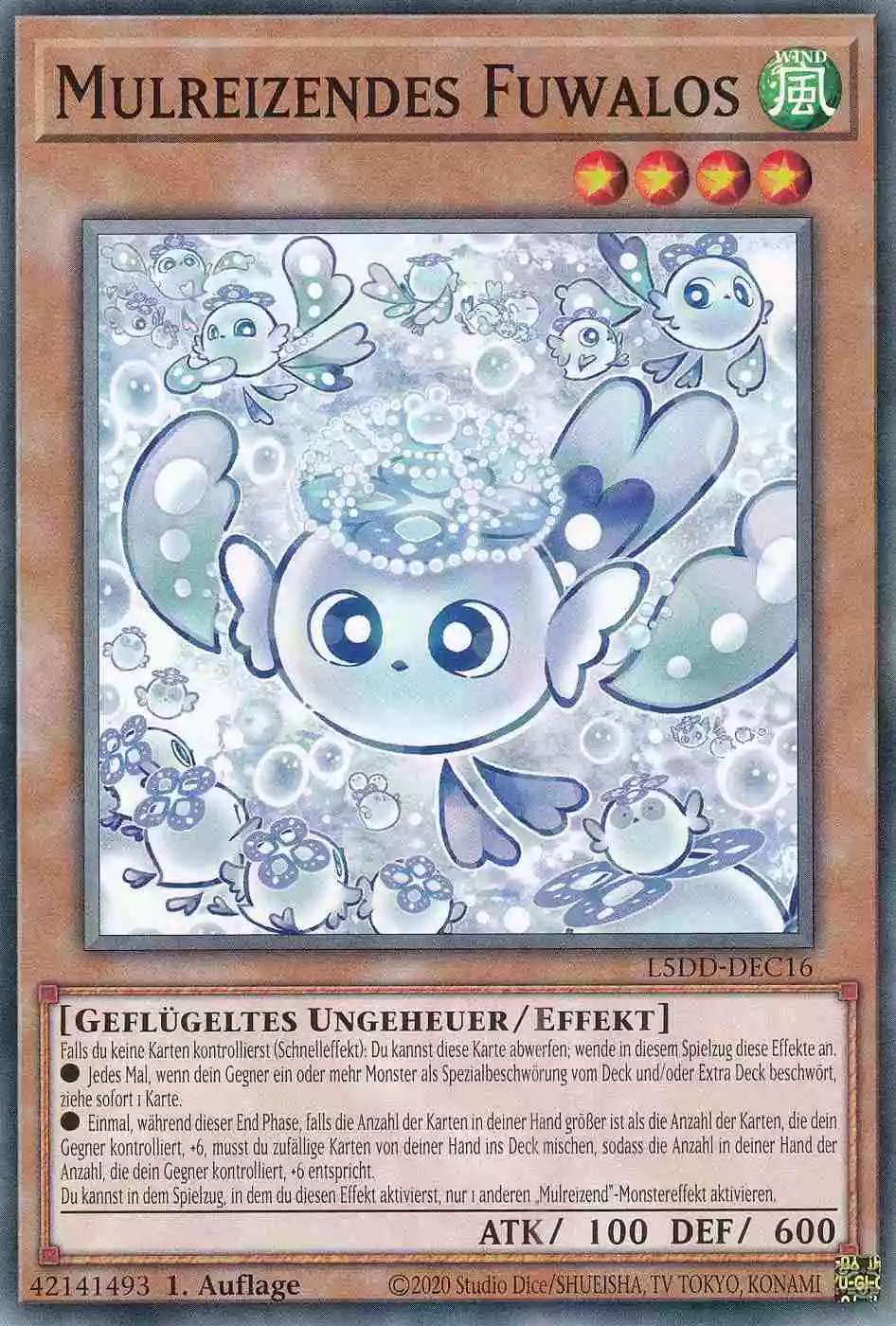 Mulreizendes Fuwalos L5DD-DEC16 ist in Common Yu-Gi-Oh Karte aus Legendary 5D’s Decks 1.Auflage