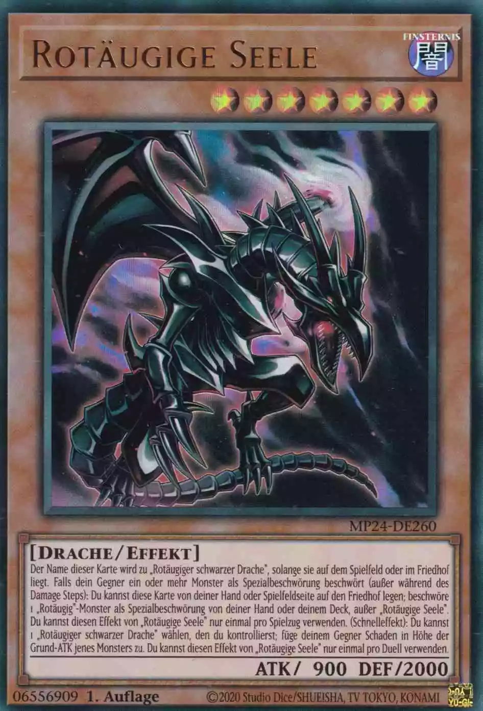 Rotäugige Seele MP24-DE260 ist in Ultra Rare Yu-Gi-Oh Karte aus 25th Anniversary Tin Dueling Mirrors 1.Auflage