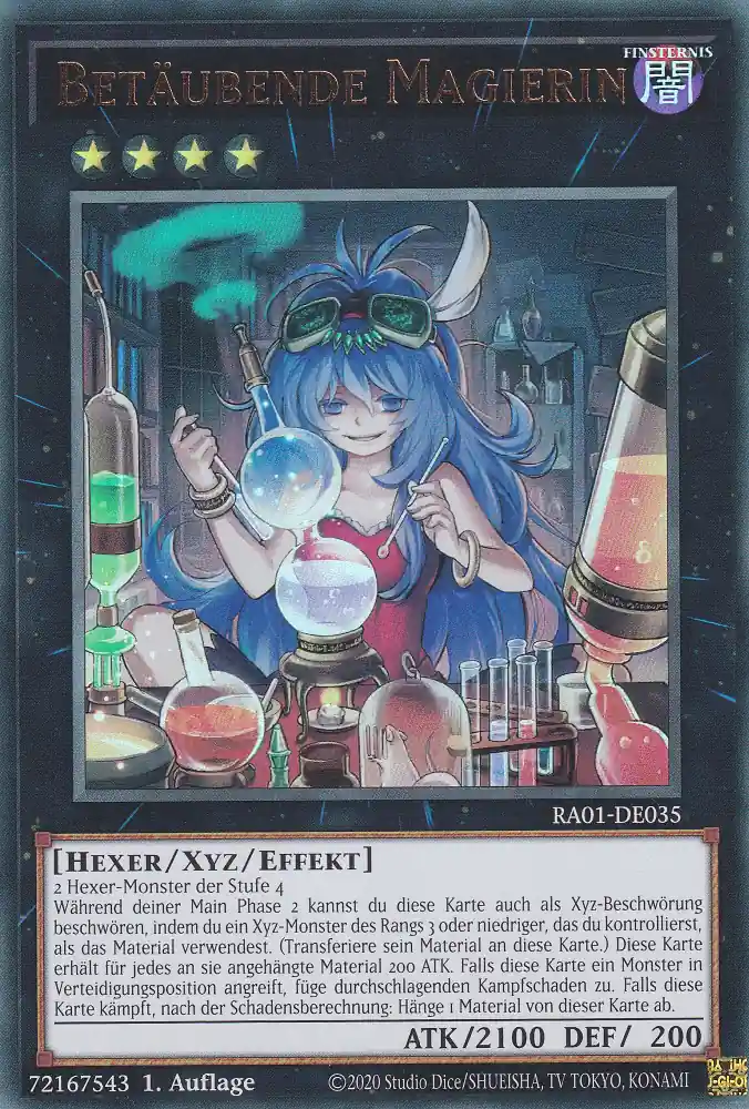 Betäubende Magierin RA01-DE035 ist in Ultra Rare Yu-Gi-Oh Karte aus 25th Anniversary Rarity Collection 1.Auflage