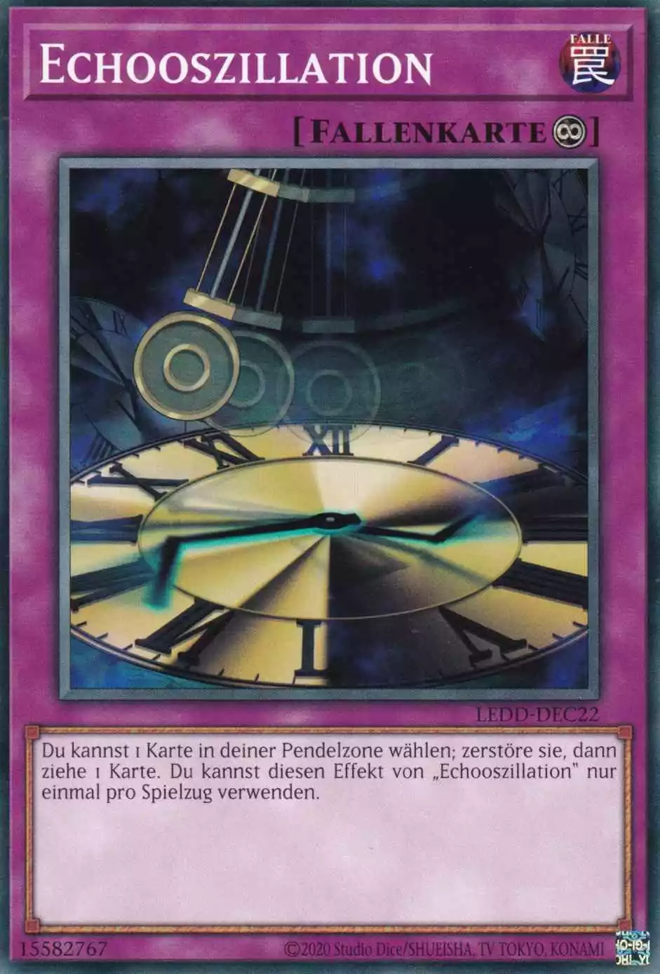 Echooszillation LEDD-DEC22 ist in Common Yu-Gi-Oh Karte aus Legendary Dragon Decks unlimitiert