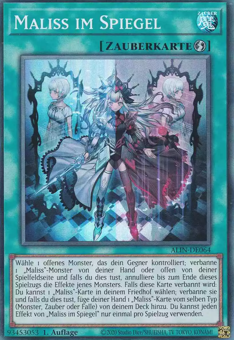 Maliss im Spiegel ALIN-DE064 ist in Super Rare Yu-Gi-Oh Karte aus Alliance Insight 1.Auflage