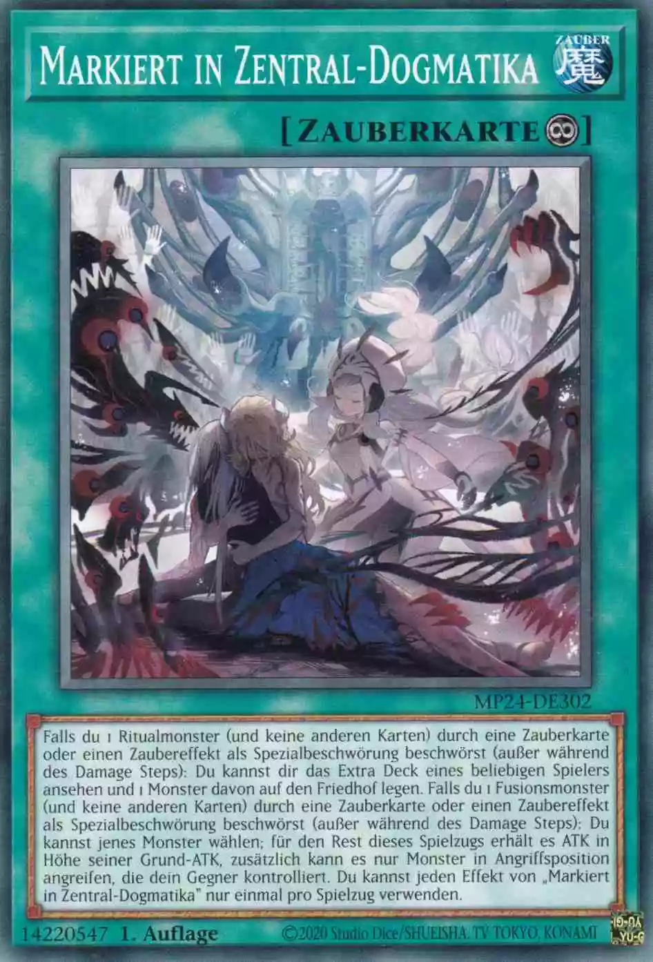 Markiert in Zentral-Dogmatika MP24-DE302 ist in Common Yu-Gi-Oh Karte aus 25th Anniversary Tin Dueling Mirrors 1.Auflage