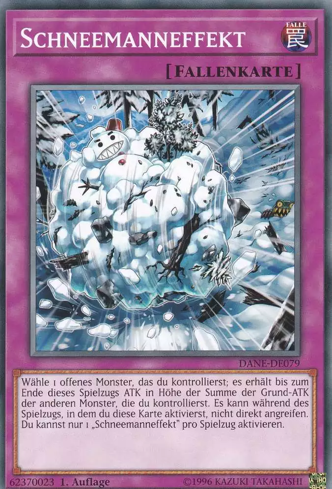 Schneemanneffekt DANE-DE079 ist in Common Yu-Gi-Oh Karte aus Dark Neostorm 1.Auflage