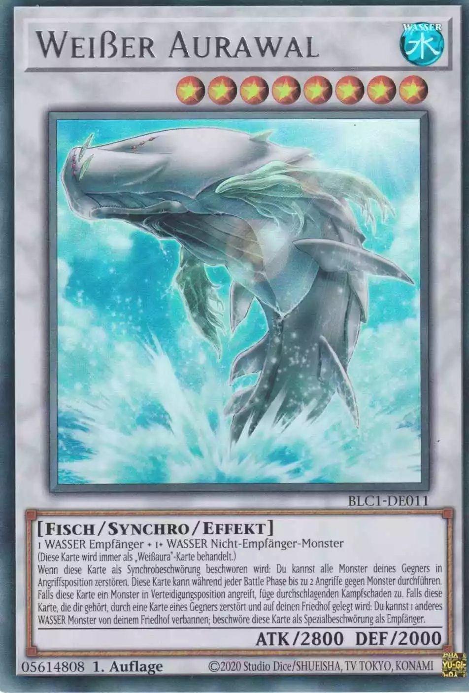 blc1-de011-s-weisser-aurawal-silber-ultra-rare-battles-of-legend-chapter-1 Weißer Aurawal BLC1-DE011 ist in Silber Ultra Rare Yu-Gi-Oh Karte aus Battles of Legend Chapter 1 1.Auflage