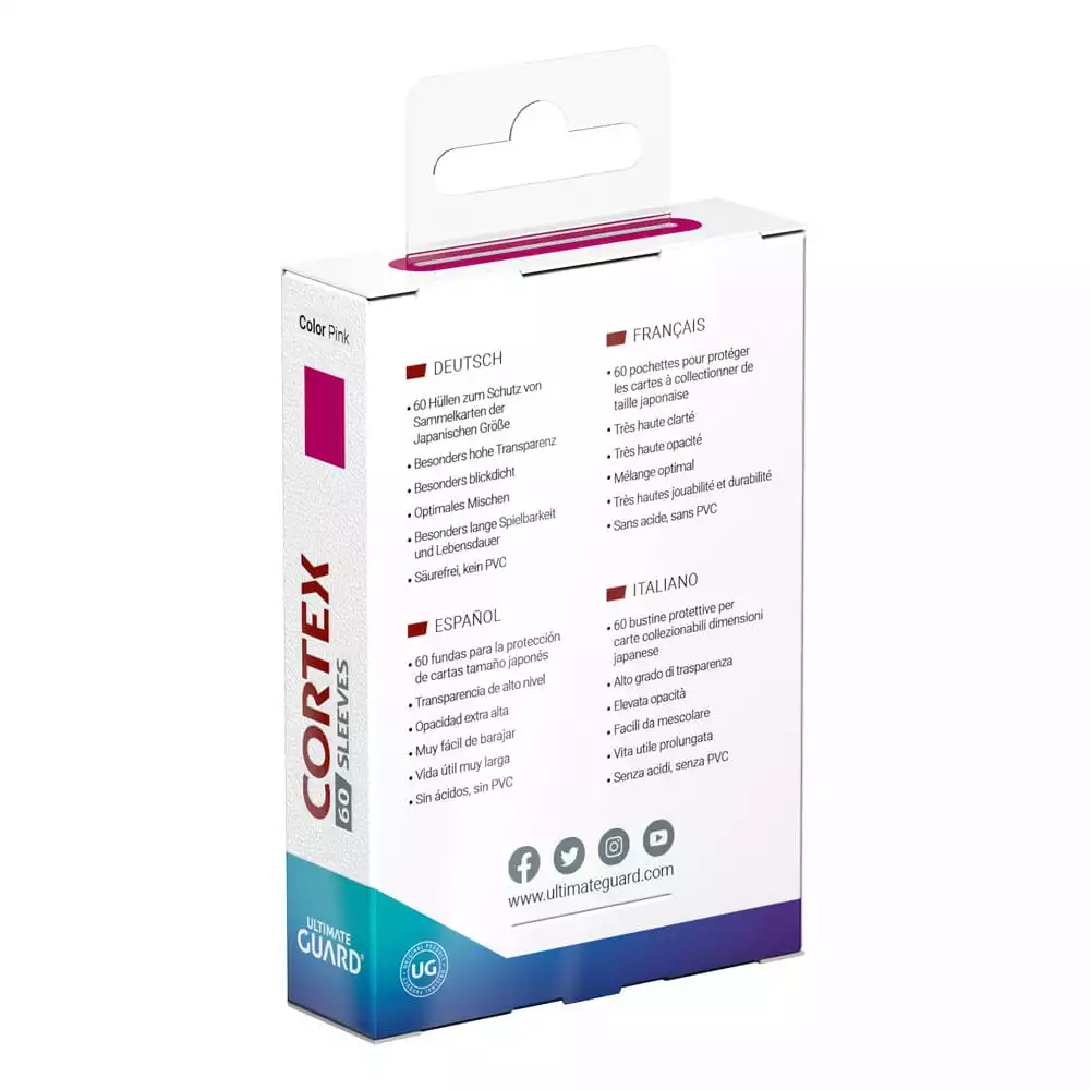 Ultimate Guard Cortex Sleeves Japanische Größe - Pink (60)