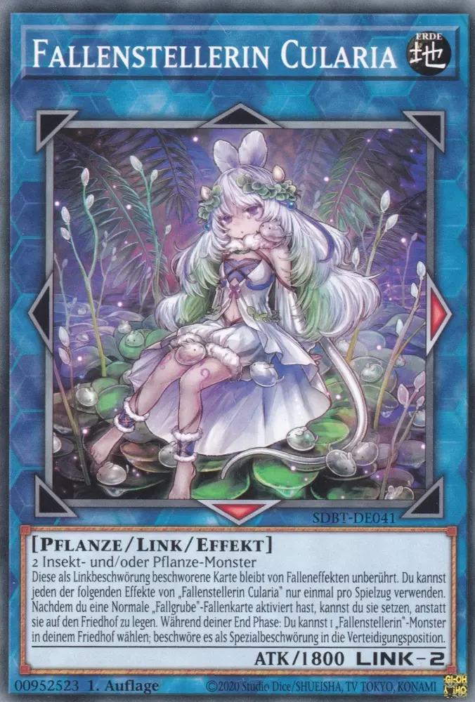 Fallenstellerin Cularia SDBT-DE041 ist in Common Yu-Gi-Oh Karte aus Structure Deck: Beware of Traptrix 1.Auflage