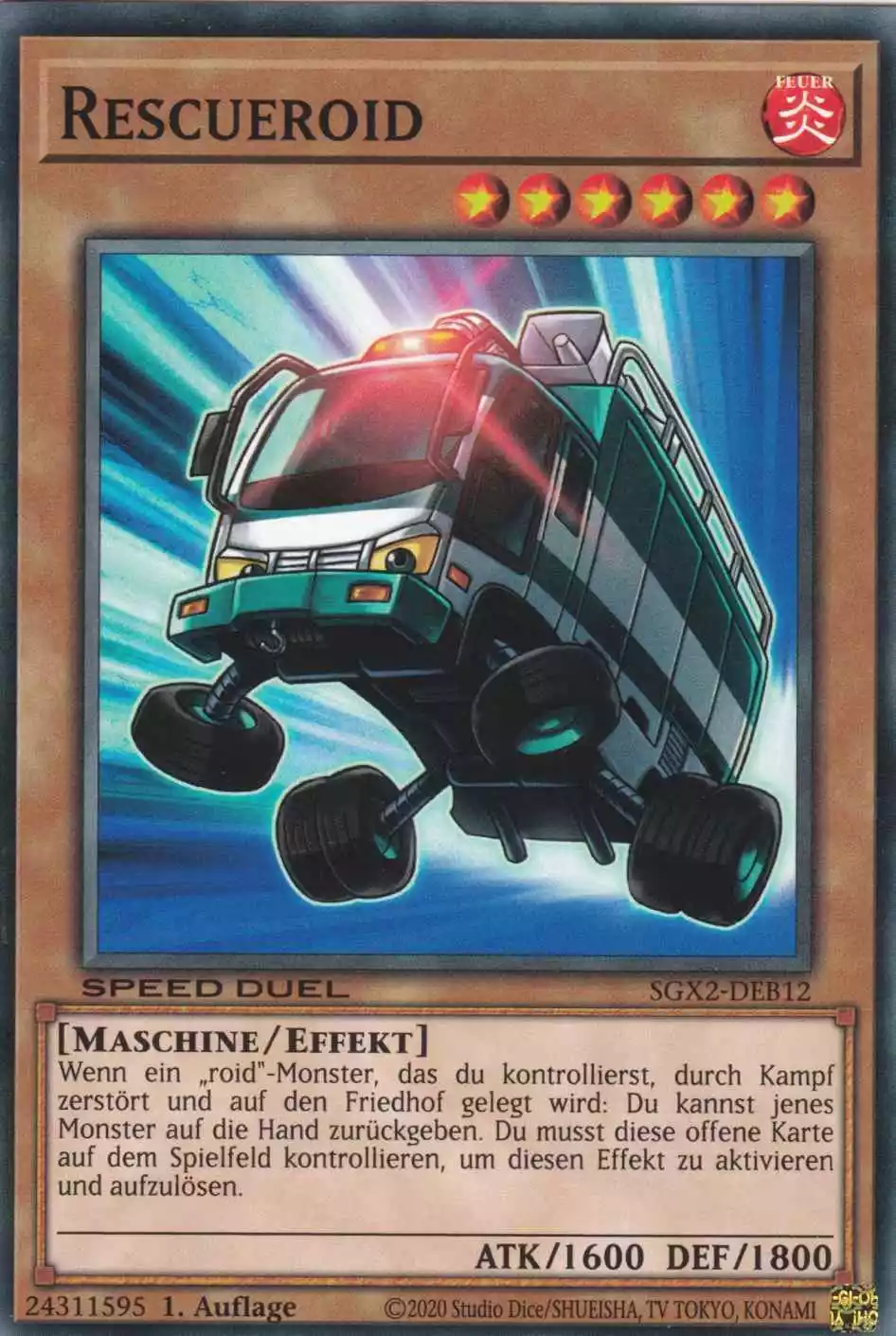 Rescueroid SGX2-DEB12 ist in Common Yu-Gi-Oh Karte aus Speed Duel GX: Midterm Paradox 1.Auflage