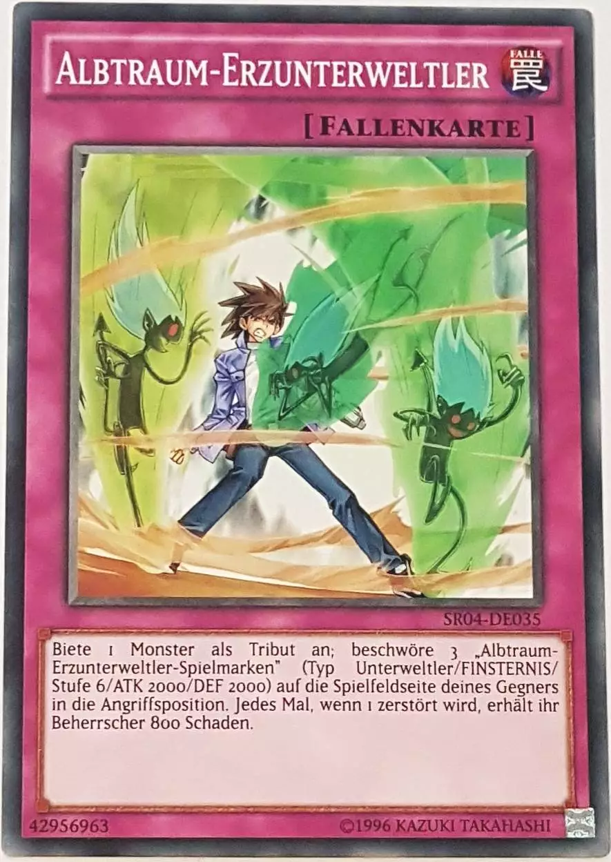 Albtraum-Erzunterweltler SR04-DE035 ist in Common Yu-Gi-Oh Karte aus Dinosmasher's Fury 