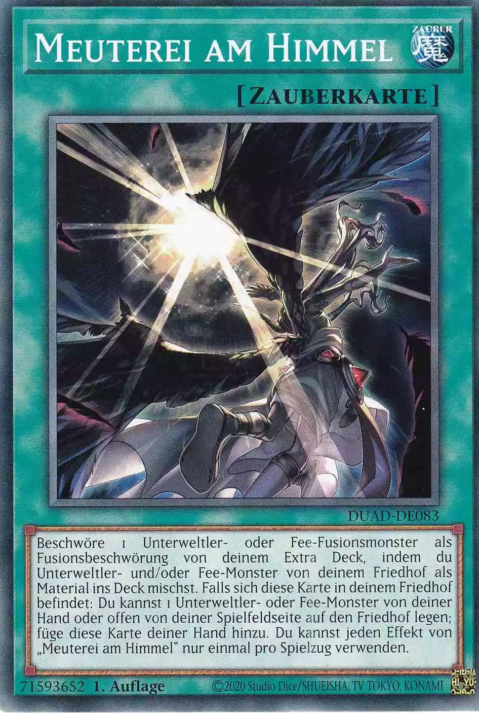Meuterei am Himmel DUAD-DE083 ist in Common Yu-Gi-Oh Karte aus Duelist’s Advance 1.Auflage