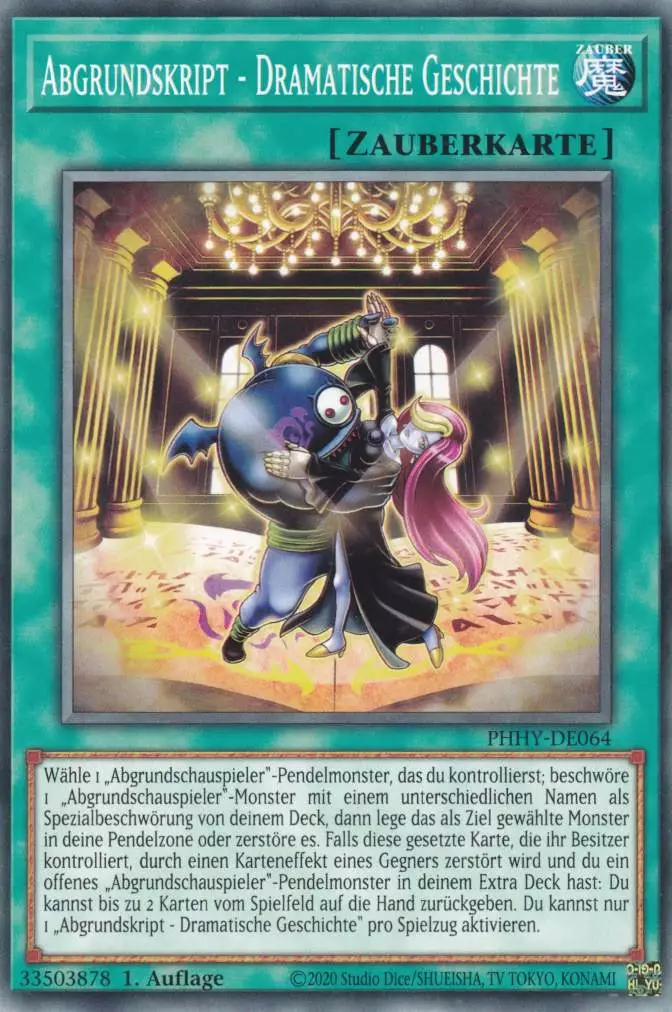 Abgrundskript - Dramatische Geschichte PHHY-DE064 ist in Common Yu-Gi-Oh Karte aus Photon Hypernova 1.Auflage