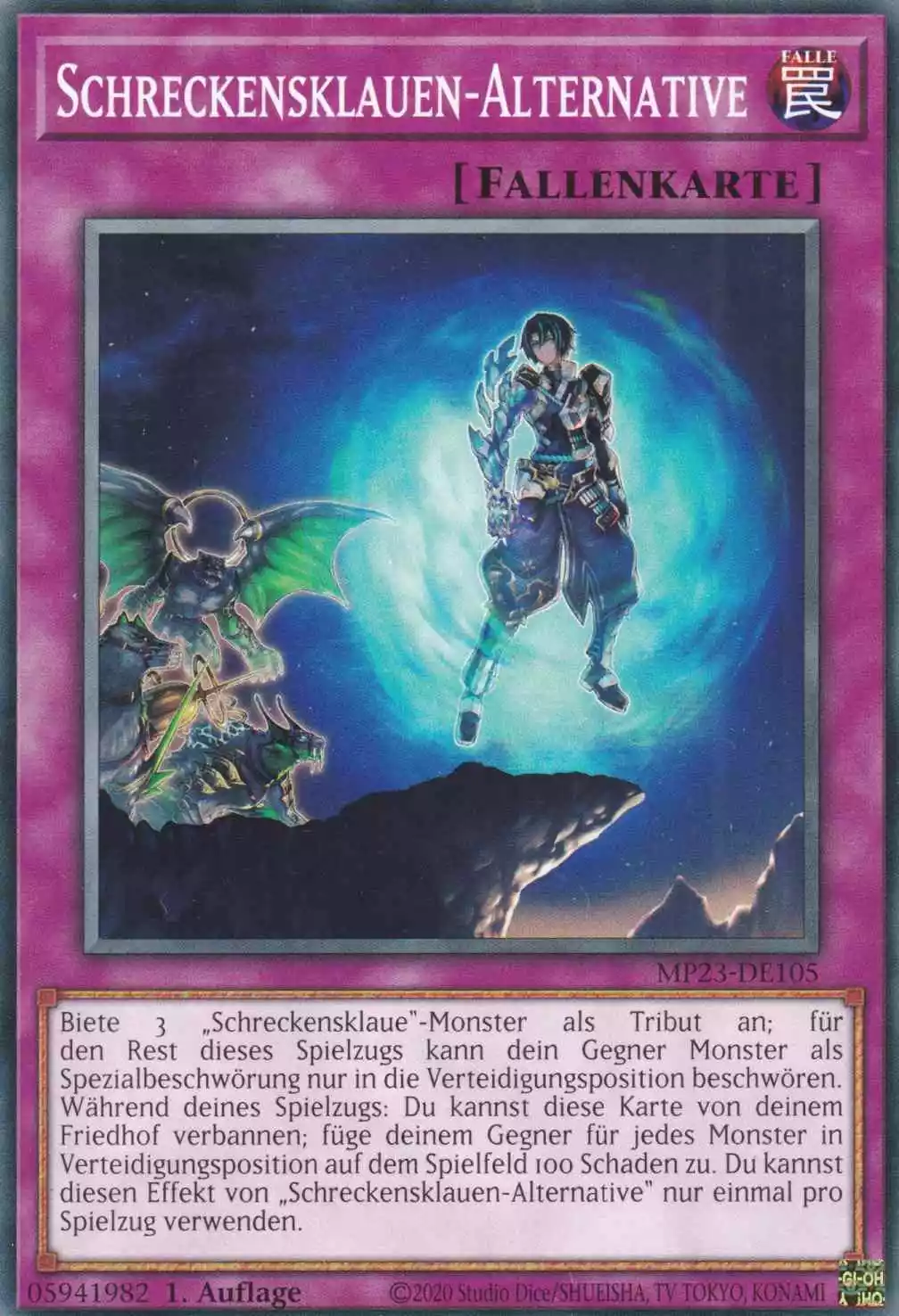 Schreckensklauen-Alternative MP23-DE105 ist in Common Yu-Gi-Oh Karte aus 25th Anniversary Tin Dueling Heroes 1.Auflage