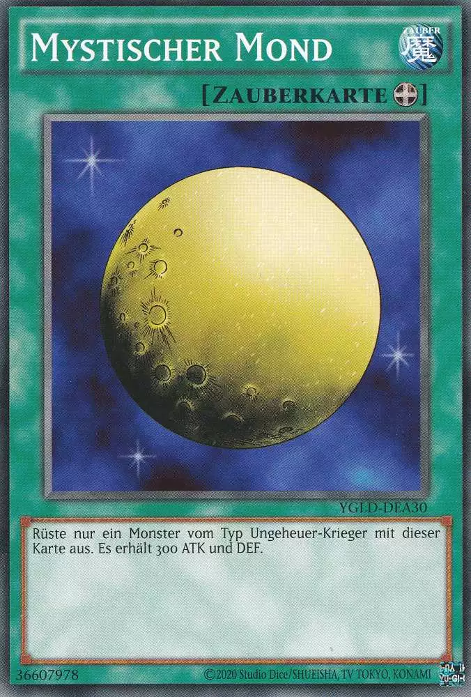 Mystischer Mond YGLD-DEA30 ist in Common Yu-Gi-Oh Karte aus Yugis Legendary Decks - King of Games unlimitiert