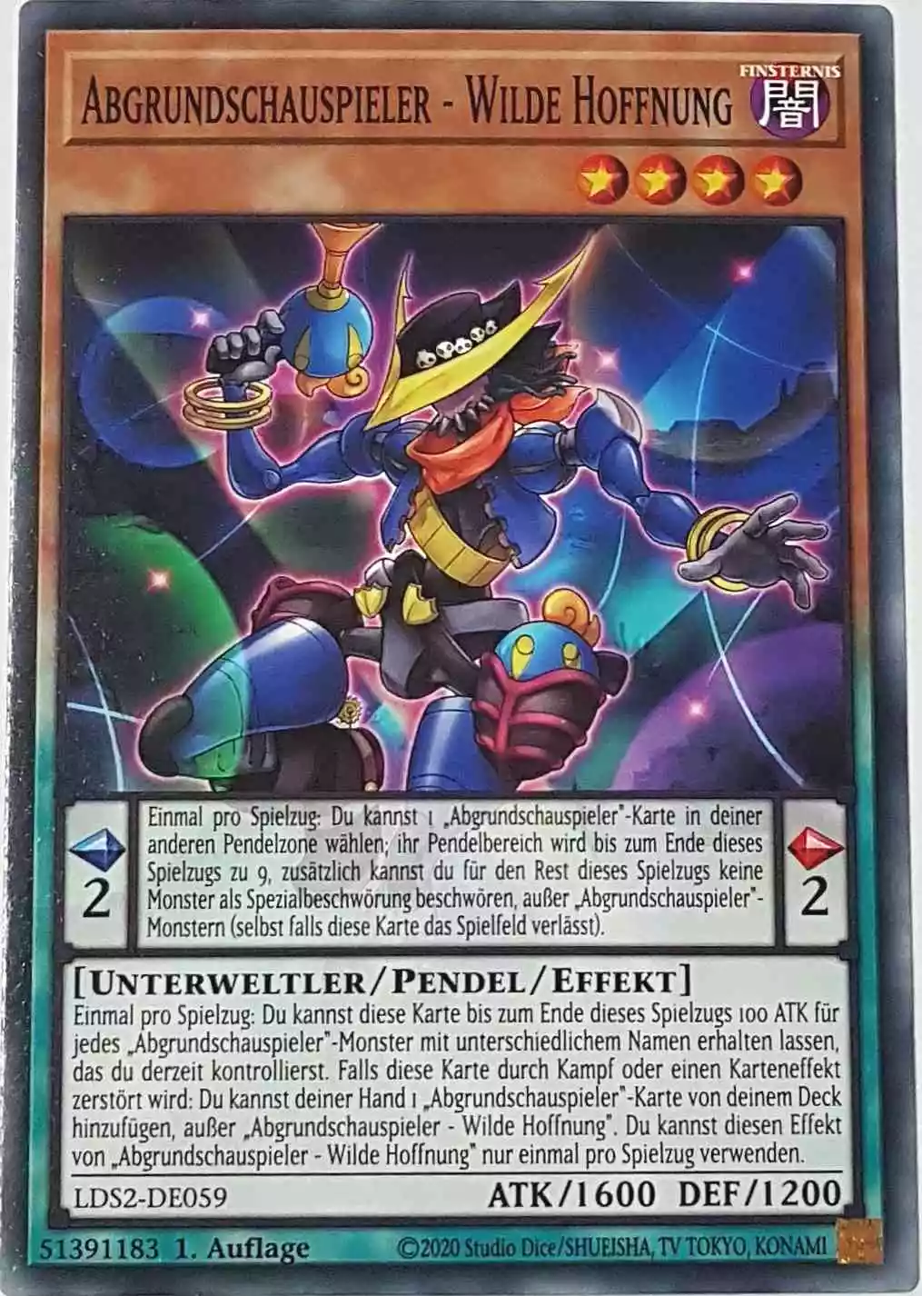 Abgrundschauspieler - Wilde Hoffnung LDS2-DE059 ist in Common Yu-Gi-Oh Karte aus Legendary Duelists: Season 2 1.Auflage