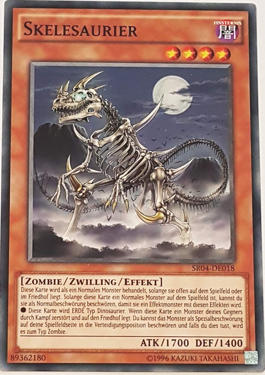 Skelesaurier SR04-DE018 ist in Common Yu-Gi-Oh Karte aus Dinosmasher's Fury 