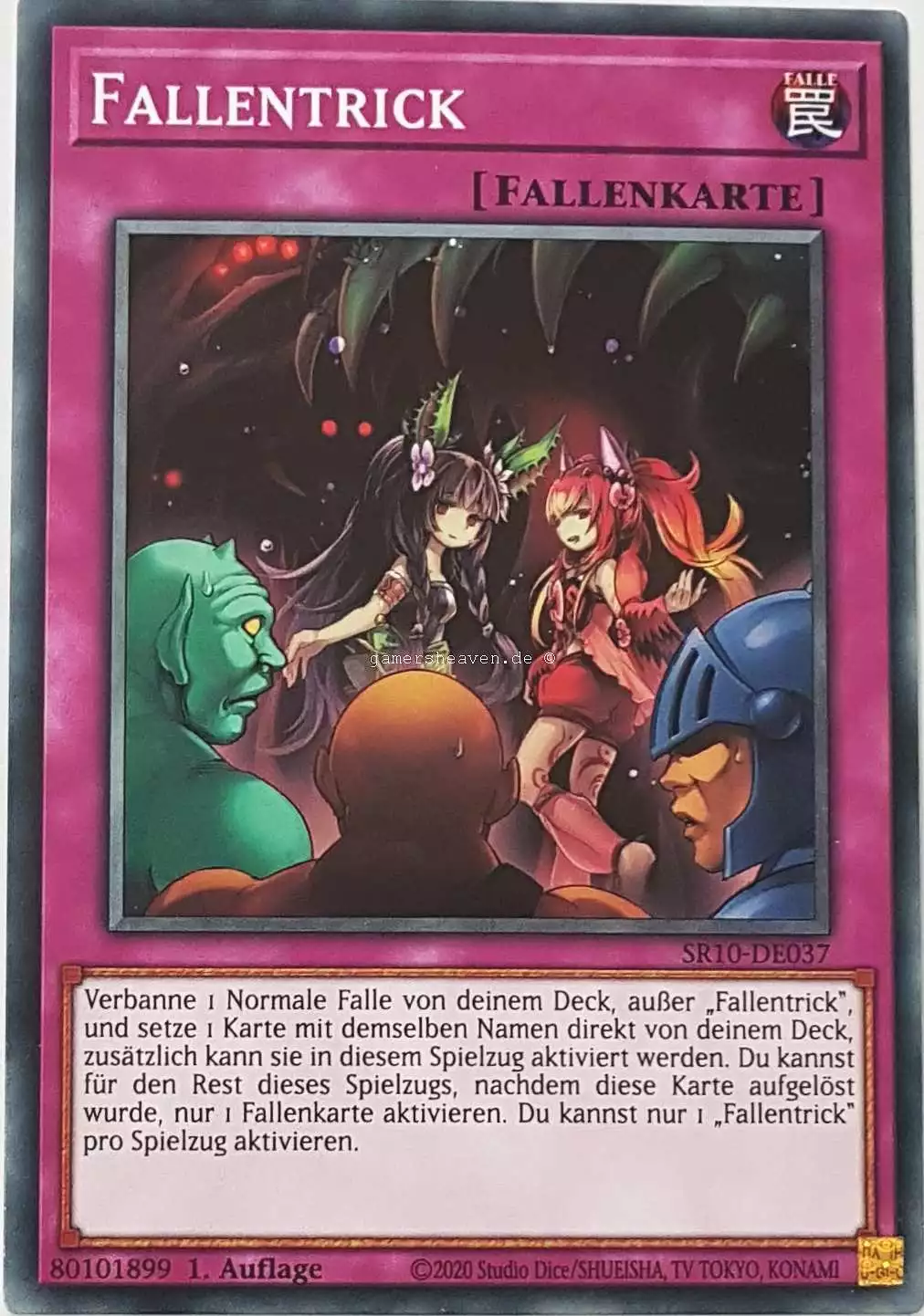 Fallentrick SR10-DE037 ist in Common Yu-Gi-Oh Karte aus Structure Deck: Mechanized Madness 1.Auflage