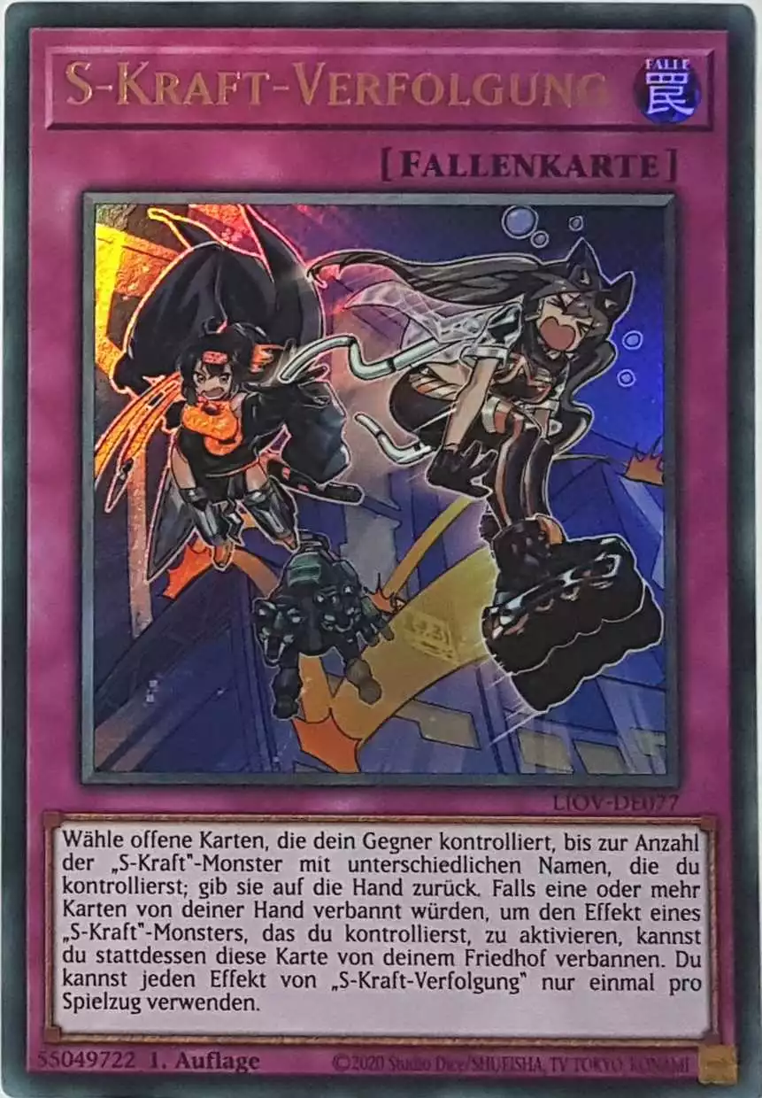 liov-de077-s-kraft-verfolgung-ultra-rare-lightning-overdrive S-Kraft-Verfolgung LIOV-DE077 ist in Ultra Rare Yu-Gi-Oh Karte aus Lightning Overdrive 1.Auflage