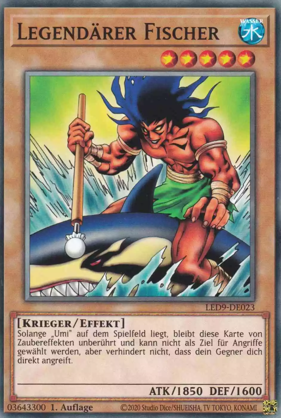 Legendärer Fischer LED9-DE023 ist in Common Yu-Gi-Oh Karte aus Legendary Duelists Duels from the Deep 1.Auflage