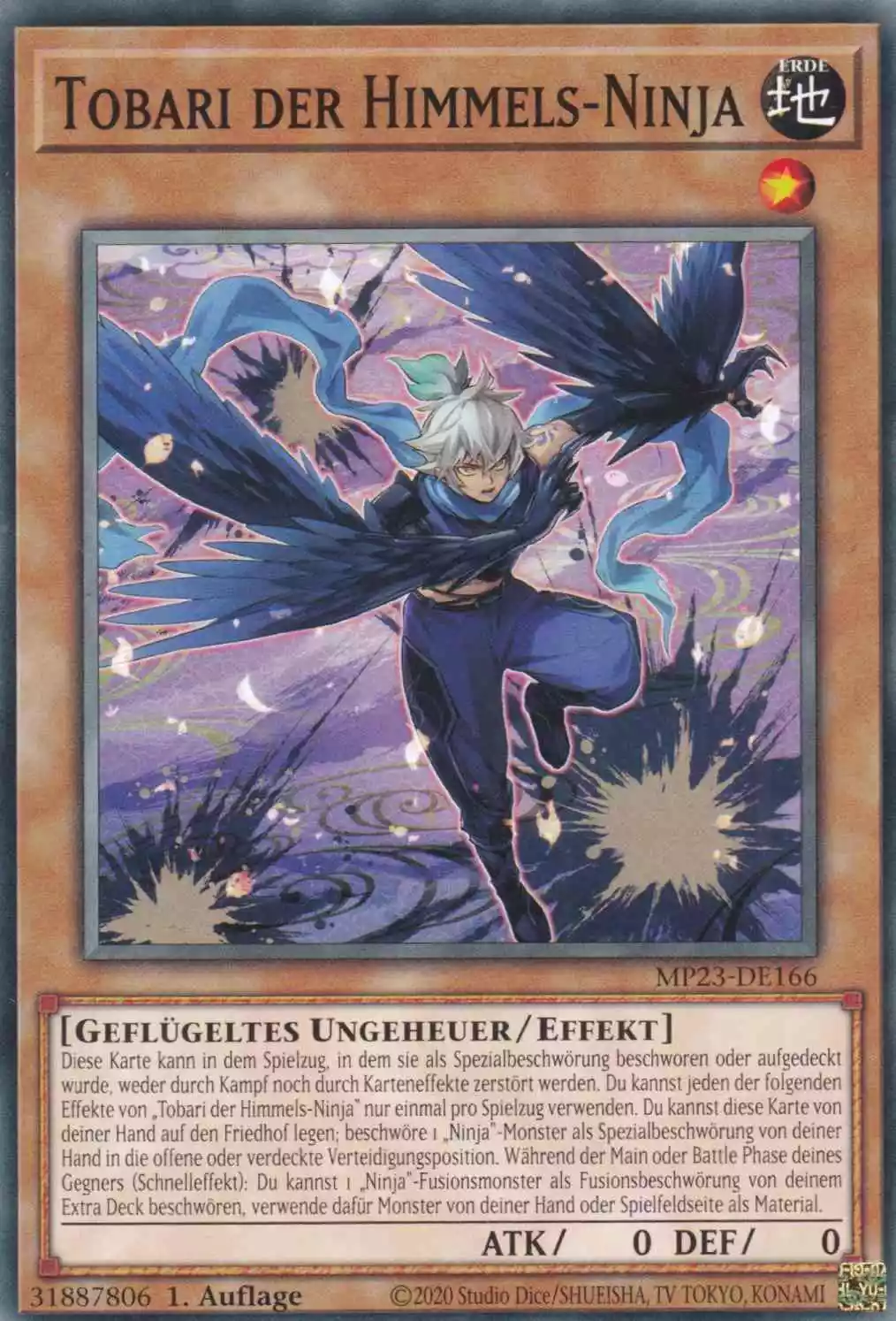 Tobari der Himmels-Ninja MP23-DE166 ist in Common Yu-Gi-Oh Karte aus 25th Anniversary Tin Dueling Heroes 1.Auflage